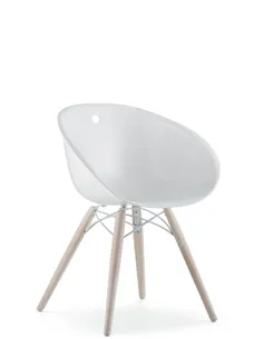 Стул PEDRALI GLISS WOOD 904 белый