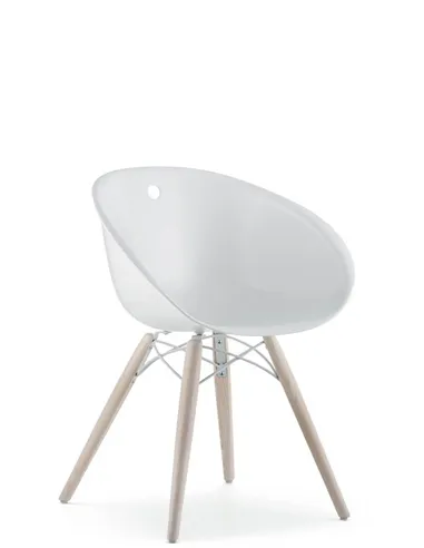 Стул PEDRALI GLISS WOOD 904 белый