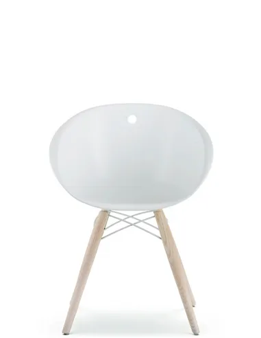 Стул PEDRALI GLISS WOOD 904 белый