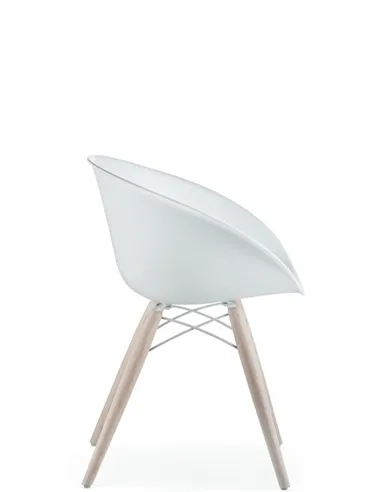 Стул PEDRALI GLISS WOOD 904 белый