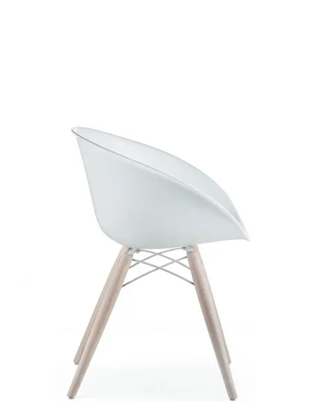 Стул PEDRALI GLISS WOOD 904 белый