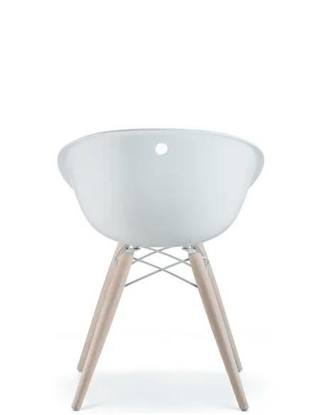 Стул PEDRALI GLISS WOOD 904 белый