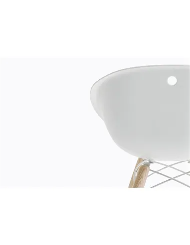 Стул PEDRALI GLISS WOOD 904 белый