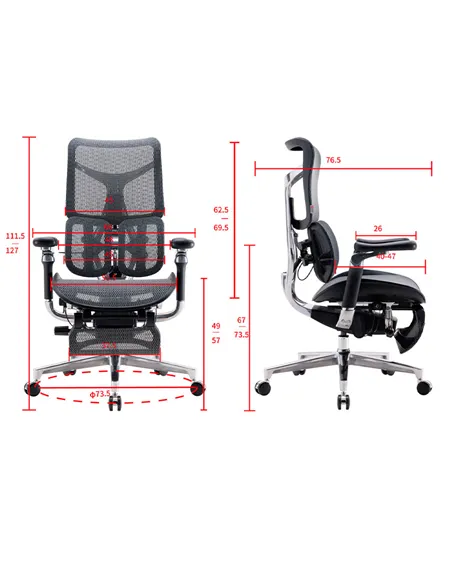 Крісло SIHOO DORO-S300 BLACK ергономічне