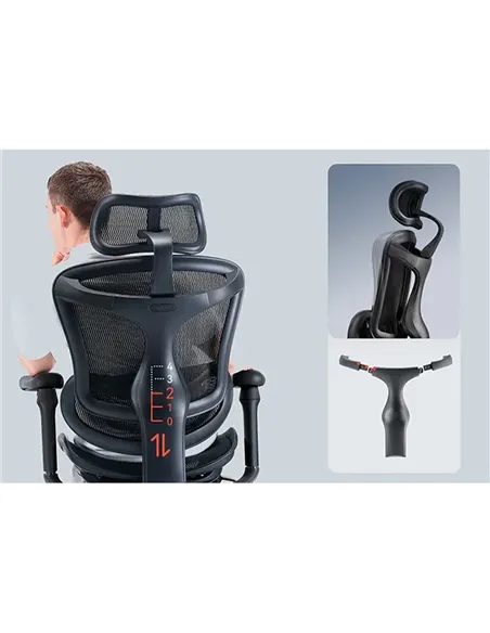 Крісло SIHOO DORO-C300 BLACK ергономічне