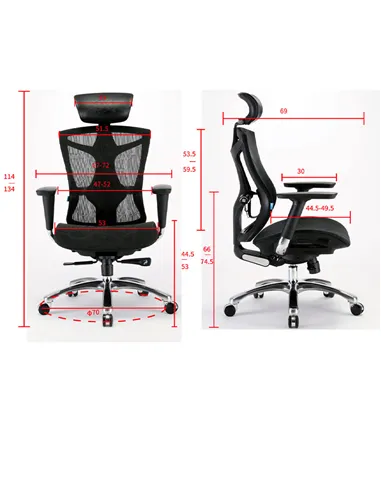 Крісло SIHOO V1 BLACK ергономічне