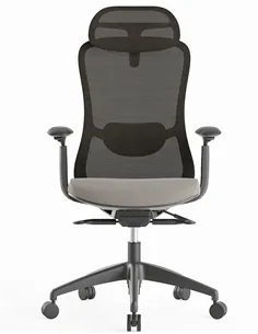 Крісло KRESLALUX SILKY GHB LIGHT GREY, ергономічне 2