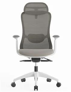 Крісло KRESLALUX SILKY GHW LIGHT GREY, ергономічне 2