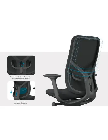 Крісло KRESLALUX ANTLER EAN-001A BLUE, ергономічне