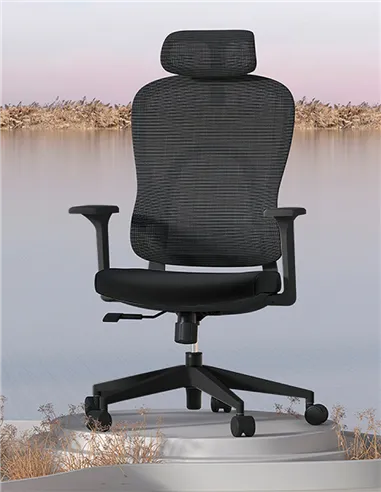 Крісло KRESLALUX GO-SIT 645-1A BLACK, ергономічне
