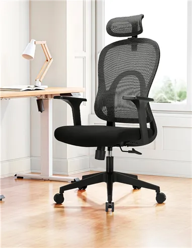 Крісло KRESLALUX GO-SIT 645-1A BLACK, ергономічне
