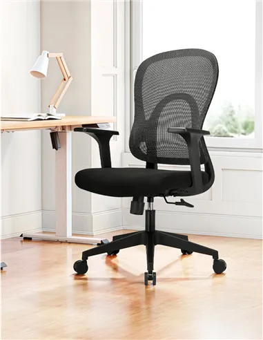 Крісло KRESLALUX GO-SIT 645-1B BLACK, ергономічне