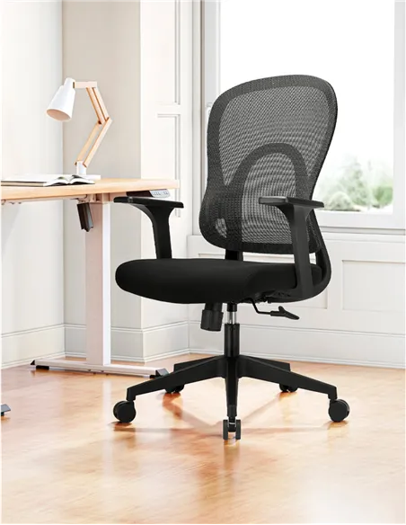Крісло KRESLALUX GO-SIT 645-1B BLACK, ергономічне