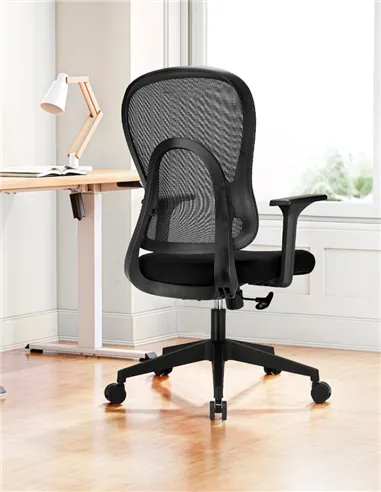 Крісло KRESLALUX GO-SIT 645-1B BLACK, ергономічне