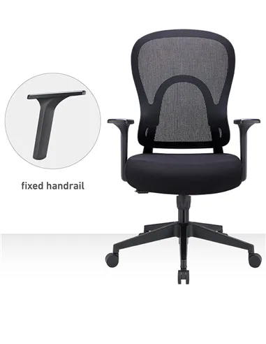 Крісло KRESLALUX GO-SIT 645-1B BLACK, ергономічне