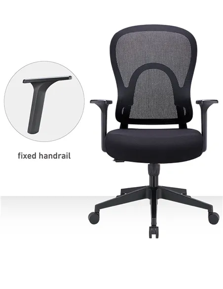 Крісло KRESLALUX GO-SIT 645-1B BLACK, ергономічне