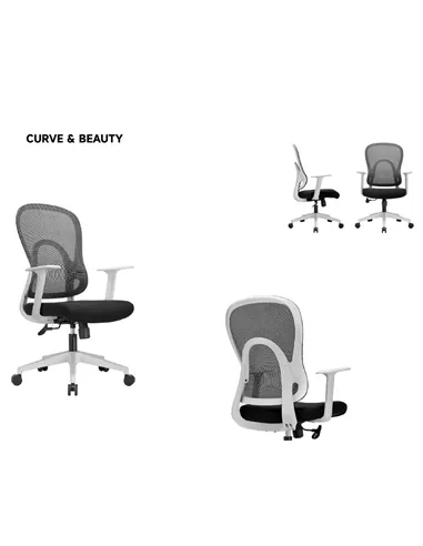 Кресло KRESLALUX GO-SIT 645-1B LIGHT GREY, эргономичное