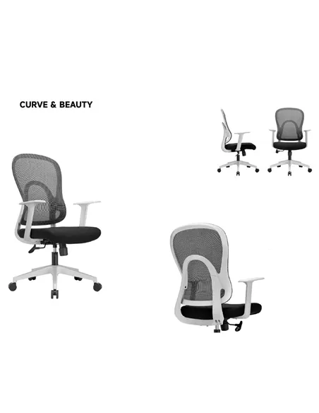 Кресло KRESLALUX GO-SIT 645-1B LIGHT GREY, эргономичное