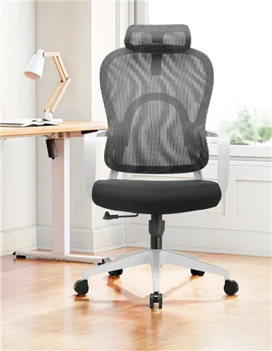 Крісло KRESLALUX GO-SIT 645-A LIGHT GREY, ергономічне