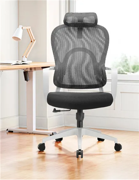 Крісло KRESLALUX GO-SIT 645-A LIGHT GREY, ергономічне