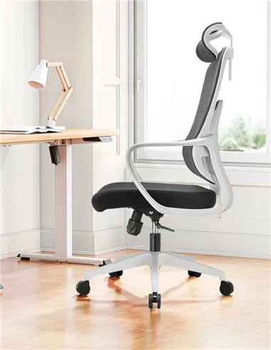 Крісло KRESLALUX GO-SIT 645-A LIGHT GREY, ергономічне
