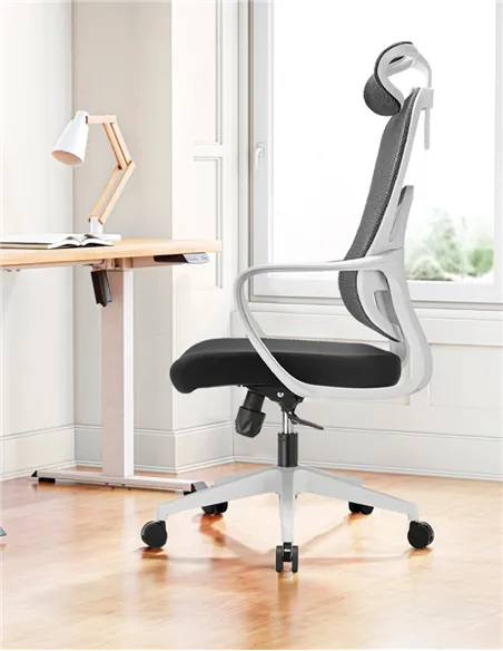 Крісло KRESLALUX GO-SIT 645-A LIGHT GREY, ергономічне