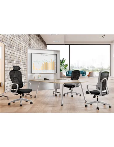 Крісло KRESLALUX GO-SIT 645-A LIGHT GREY, ергономічне