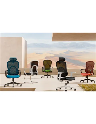 Крісло KRESLALUX GO-SIT 645-A LIGHT GREY, ергономічне