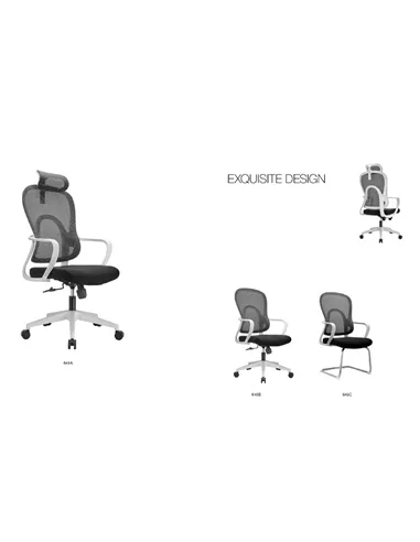 Крісло KRESLALUX GO-SIT 645-A LIGHT GREY, ергономічне