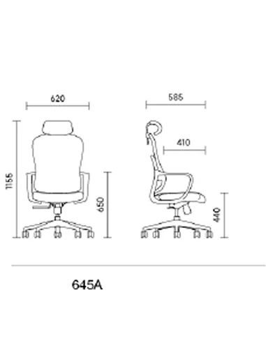 Крісло KRESLALUX GO-SIT 645-A LIGHT GREY, ергономічне