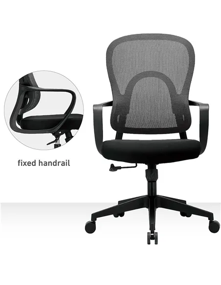 Крісло KRESLALUX GO-SIT 645-B BLACK, ергономічне