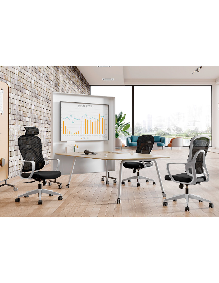 Крісло KRESLALUX GO-SIT 645-B LIGHT GREY, ергономічне