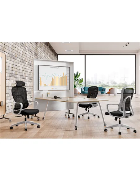 Крісло KRESLALUX GO-SIT 645-B LIGHT GREY, ергономічне