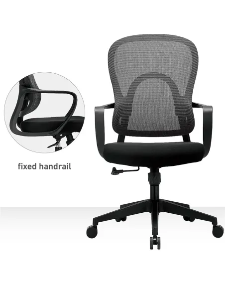 Крісло KRESLALUX GO-SIT 645-B LIGHT GREY, ергономічне