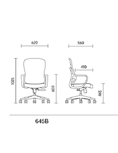 Крісло KRESLALUX GO-SIT 645-B LIGHT GREY, ергономічне