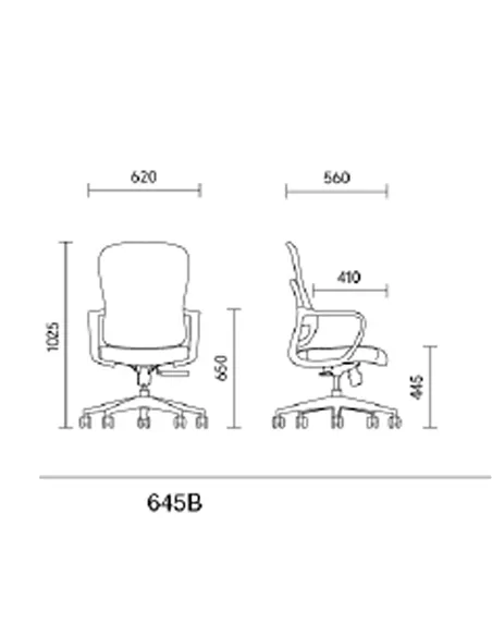Крісло KRESLALUX GO-SIT 645-B LIGHT GREY, ергономічне