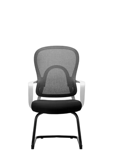 Крісло KRESLALUX GO-SIT 645-C LIGHT GREY, для відвідувача, на полозах