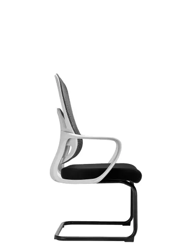 Крісло KRESLALUX GO-SIT 645-C LIGHT GREY, для відвідувача, на полозах