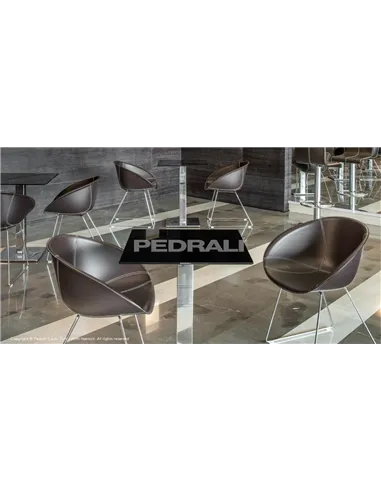 Стілець PEDRALI GLISS 930 шкіряне