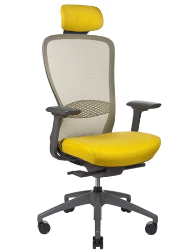 Крісло KRESLALUX IN-POINT (GREY + M62002), ергономічне