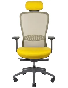 Крісло KRESLALUX IN-POINT (GREY + M62002), ергономічне 2