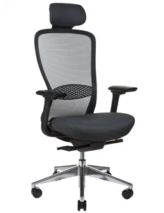 Крісло KRESLALUX IN-POINT ALU BASE (BLACK + M60999), ергономічне