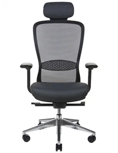 Крісло KRESLALUX IN-POINT ALU BASE (BLACK + M60999), ергономічне 2