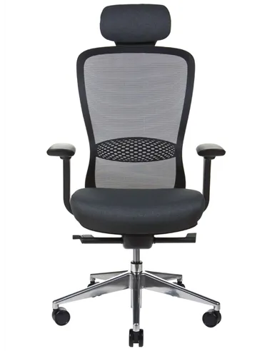 Крісло KRESLALUX IN-POINT ALU BASE (BLACK + M60999), ергономічне