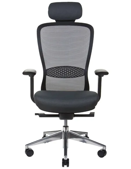 Крісло KRESLALUX IN-POINT ALU BASE (BLACK + M60999), ергономічне