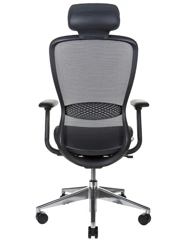 Крісло KRESLALUX IN-POINT ALU BASE (BLACK + M60999), ергономічне