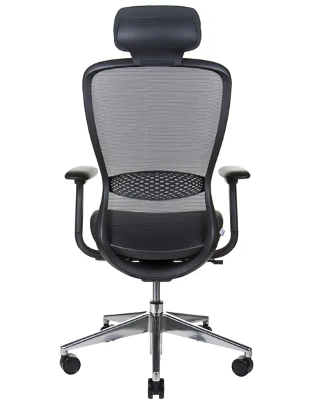 Крісло KRESLALUX IN-POINT ALU BASE (BLACK + M60999), ергономічне