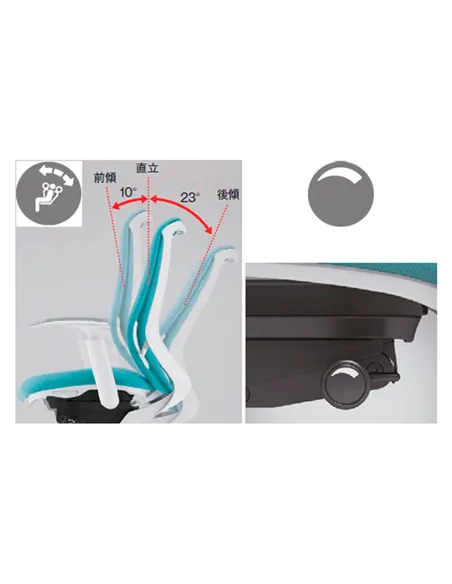Кресло OKAMURA SYLPHY BLACK, эргономичное