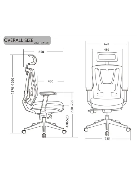 Крісло ERGO CHAIR 2 GREEN ергономічне