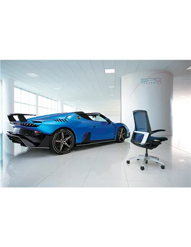 Крісло OKAMURA FINORA, з тканинним сидінням, чорний корпус